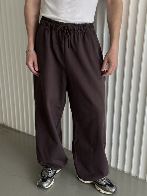 Брюки Sabe Classic Logo Sweatpants Dark Brown