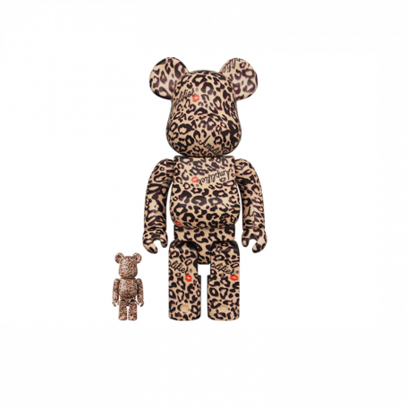 Bearbrick Amplifier 100% & 400% Set Leopard Print