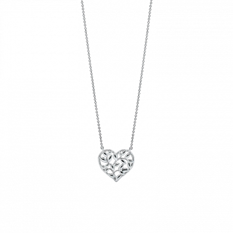 Tiffany & Co. Paloma Picasso Olive Leaf Heart Necklace Silver
