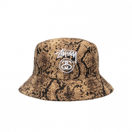 Stussy Stock Lock Deep Bucket Hat Brown