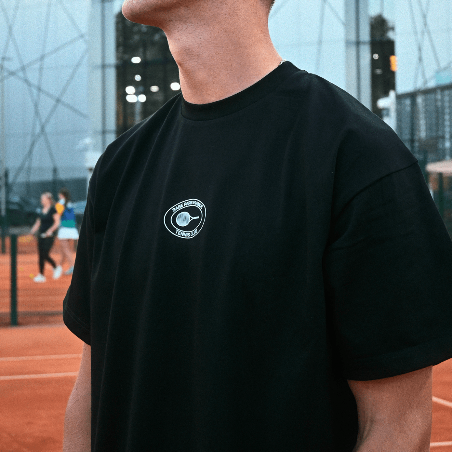 Sabe Paris Tennis Club T-Shirt Black