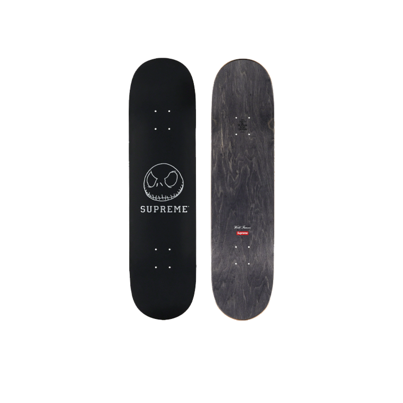 Supreme Skeleton Skateboard Deck Black