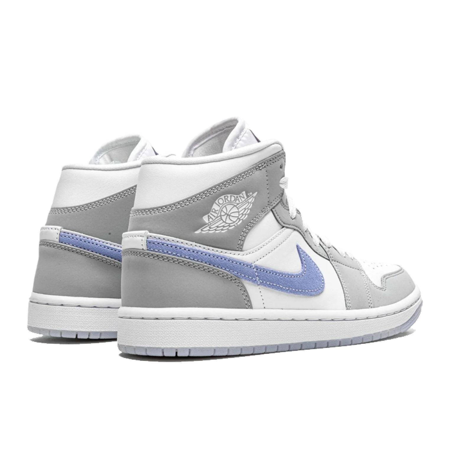 Кроссовки Air Jordan 1 Mid Wolf Grey Aluminum (W)