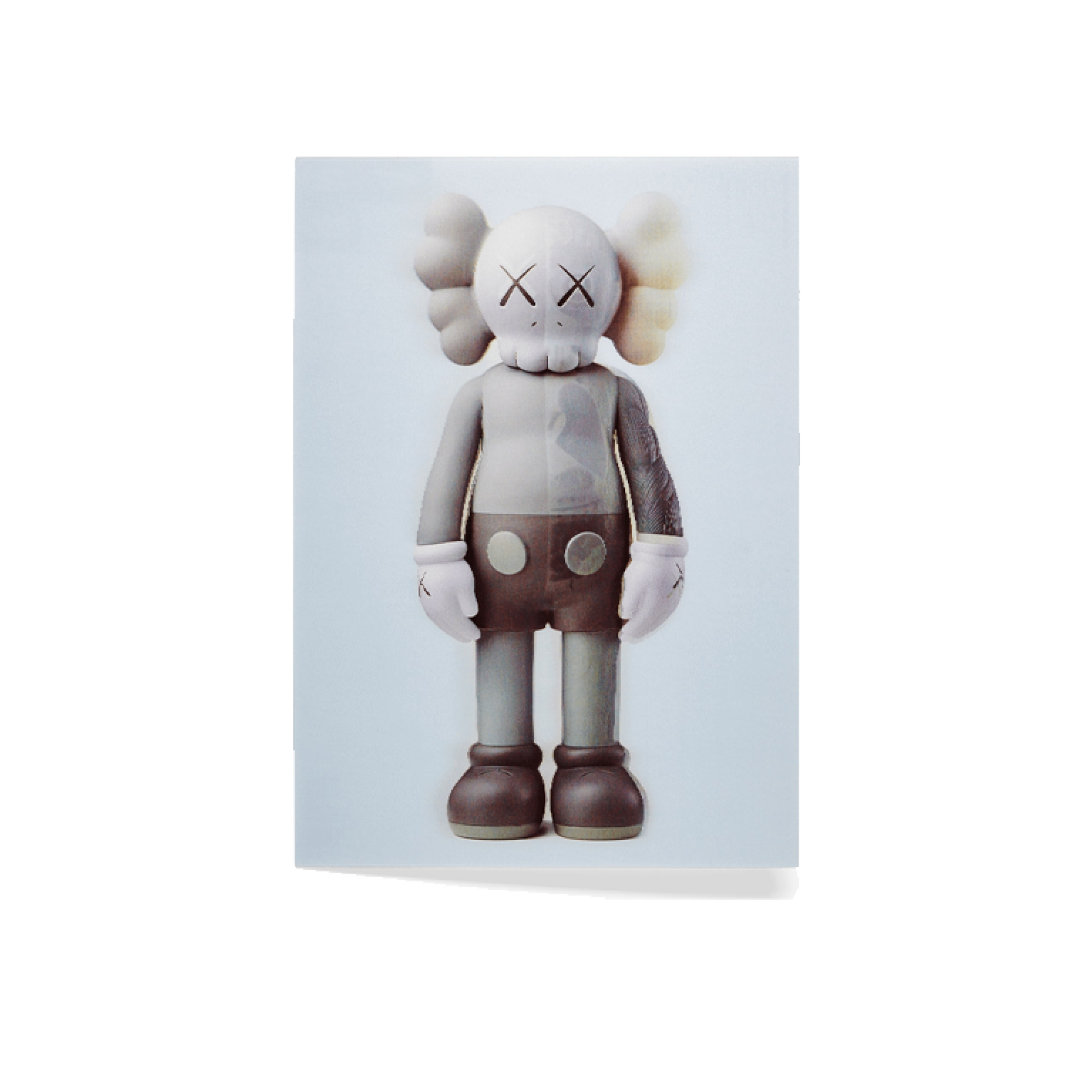 KAWS Companion Flayed Lenticular Postcard Grey