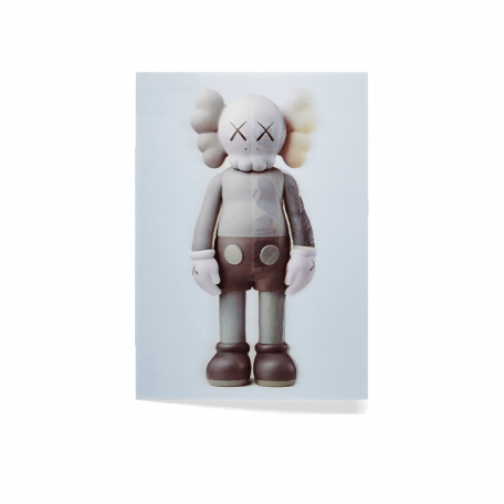 KAWS Companion Flayed Lenticular Postcard Grey