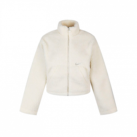 Nike Sportswear Swoosh Sherpa Women's Jacket Cream