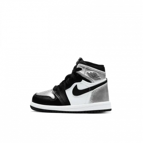 Air Jordan 1 Retro High Silver Toe (TD) (Kids)