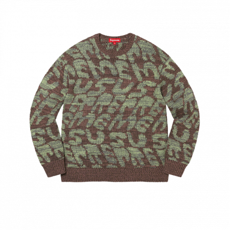 Supreme Stacked Sweater Brown