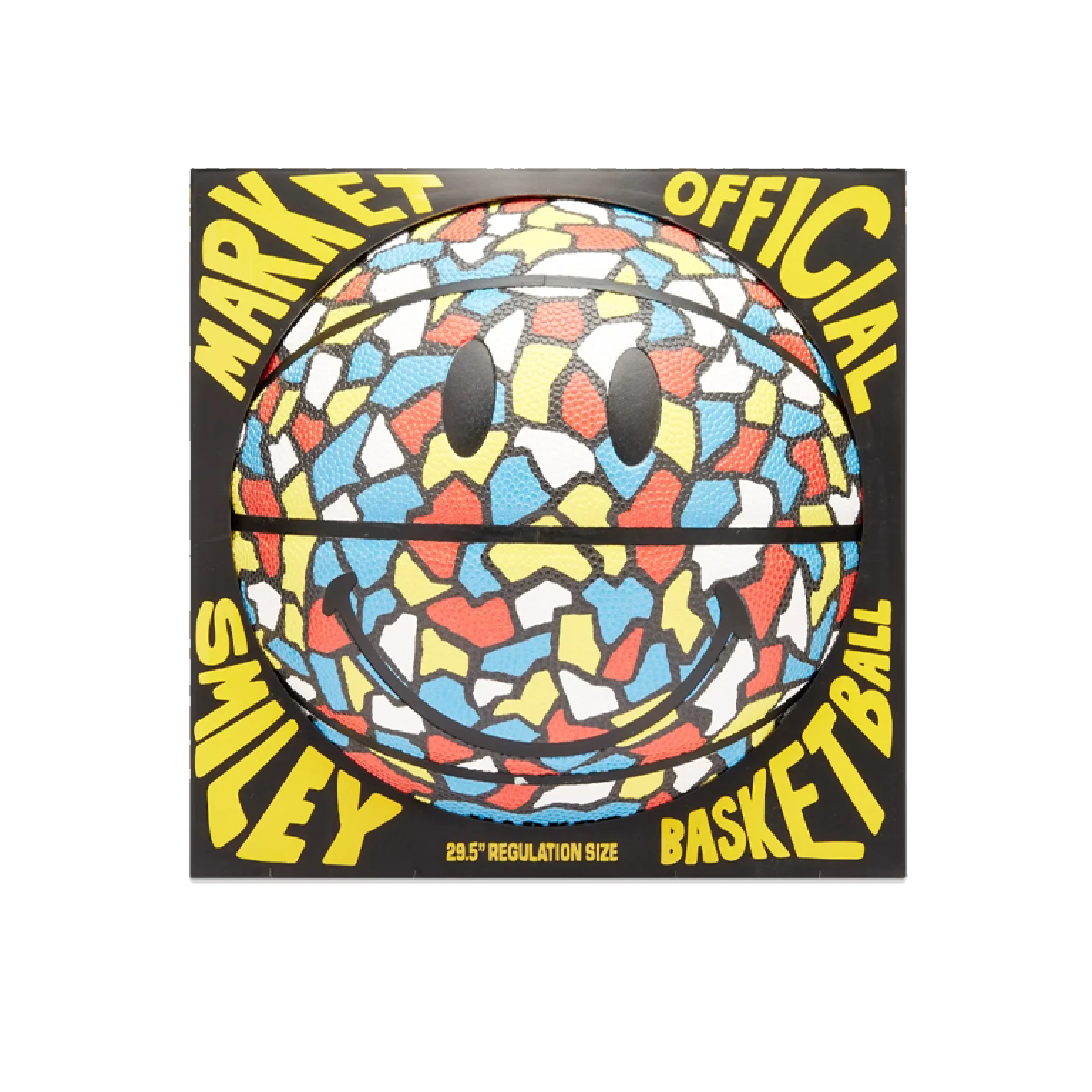 Market Smiley Market Mosaic Basketball Multicolor