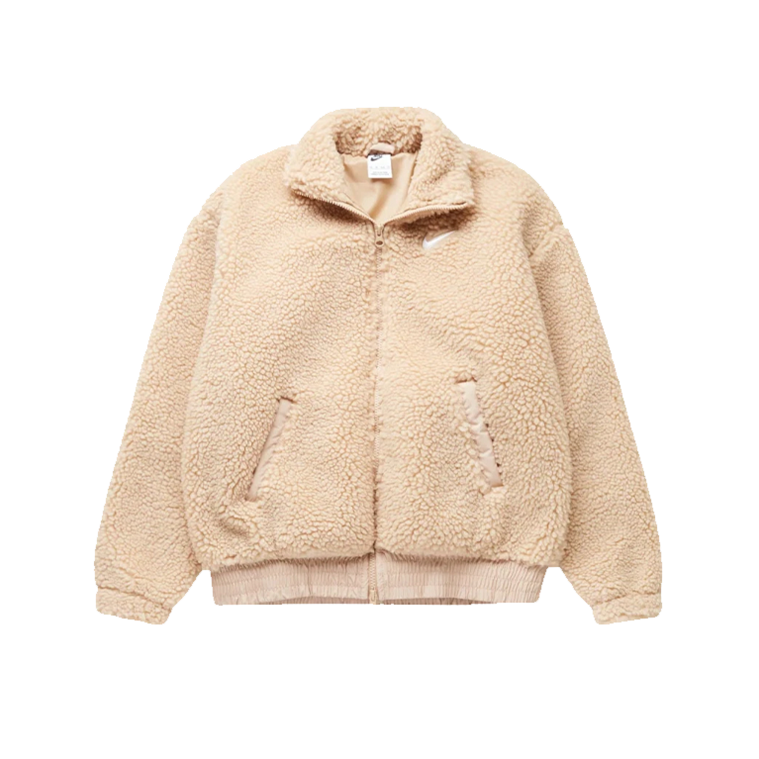 Nike Swoosh Plush Jacket Beige