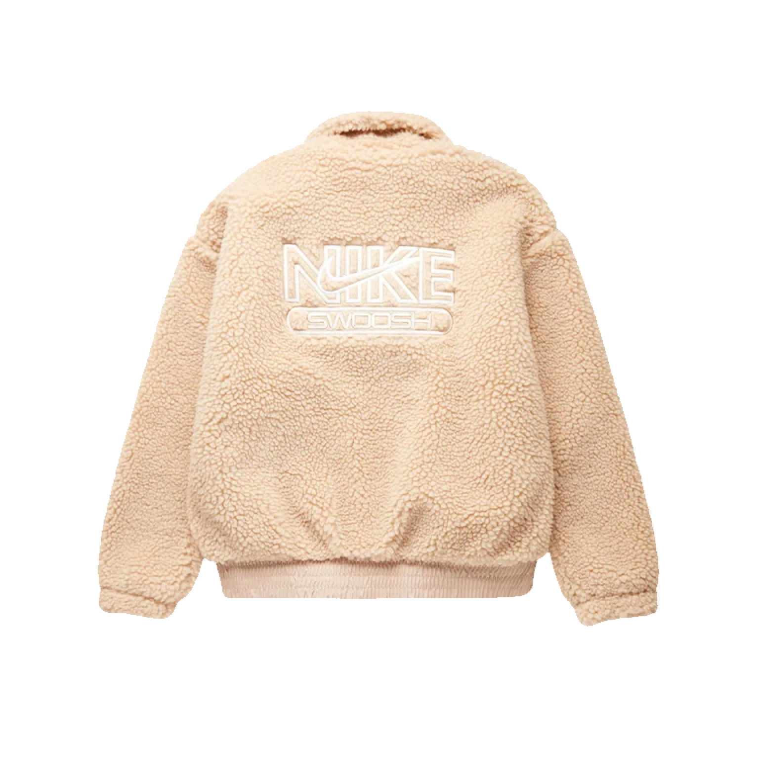 Nike Swoosh Plush Jacket Beige