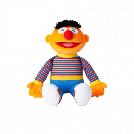 KAWS Sesame Street Uniqlo Ernie Plush Toy Orange