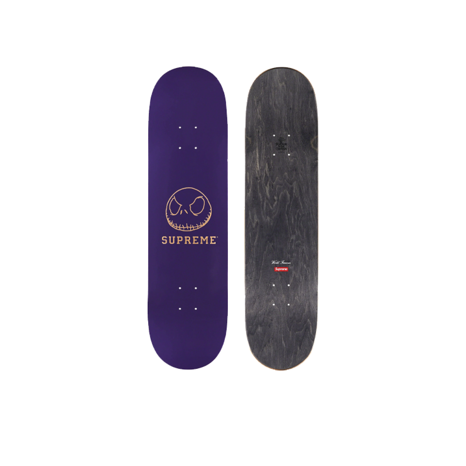 Supreme Skeleton Skateboard Deck Purple