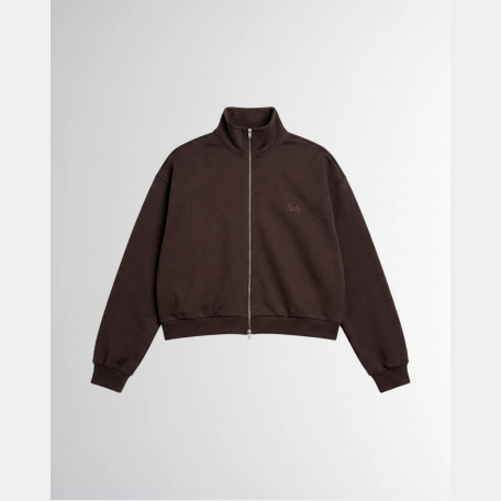Анорак на молнии Sabe Full Zip-Up Sweatshirt Brown