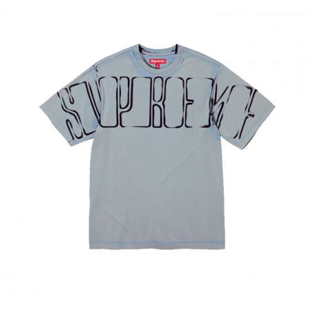 Supreme Overprint Knockout tee Grey