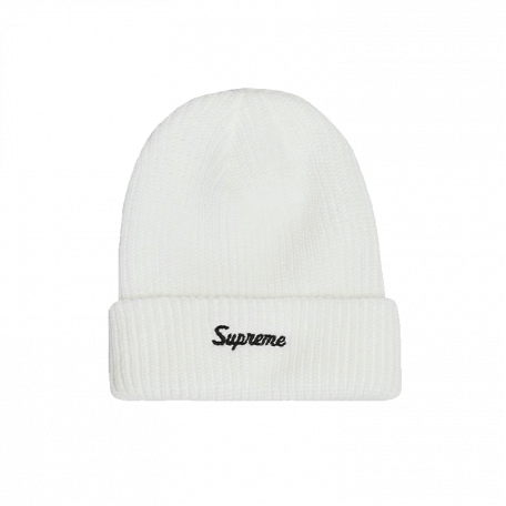 Supreme Loose Gauge Beanie White