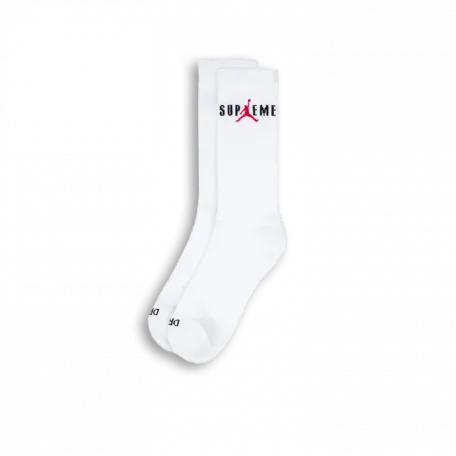 Supreme x Jordan Crew Socks (2 Pack) White