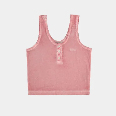 Топ MoroMoro Washed Crop Top Pink