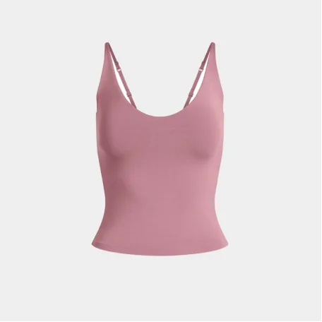Топ SKIMS Smooth Layers Scoop Neck Cami Redwood