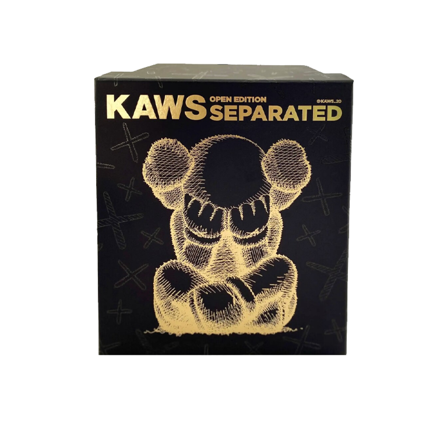 KAWS Separated Vinyl Figure Black