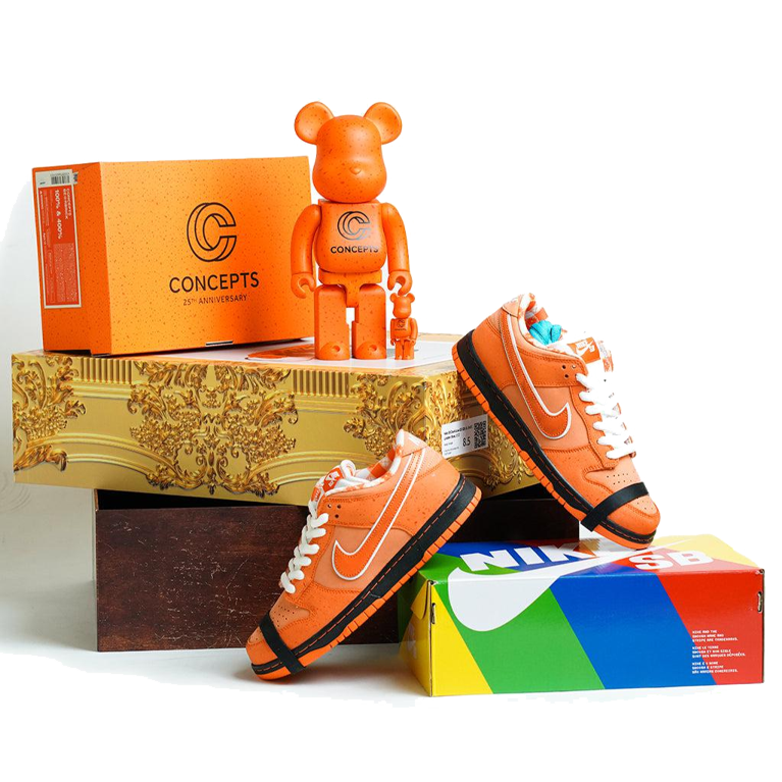 Кроссовки Nike SB Dunk Low Concepts Orange Lobster (Special Box)