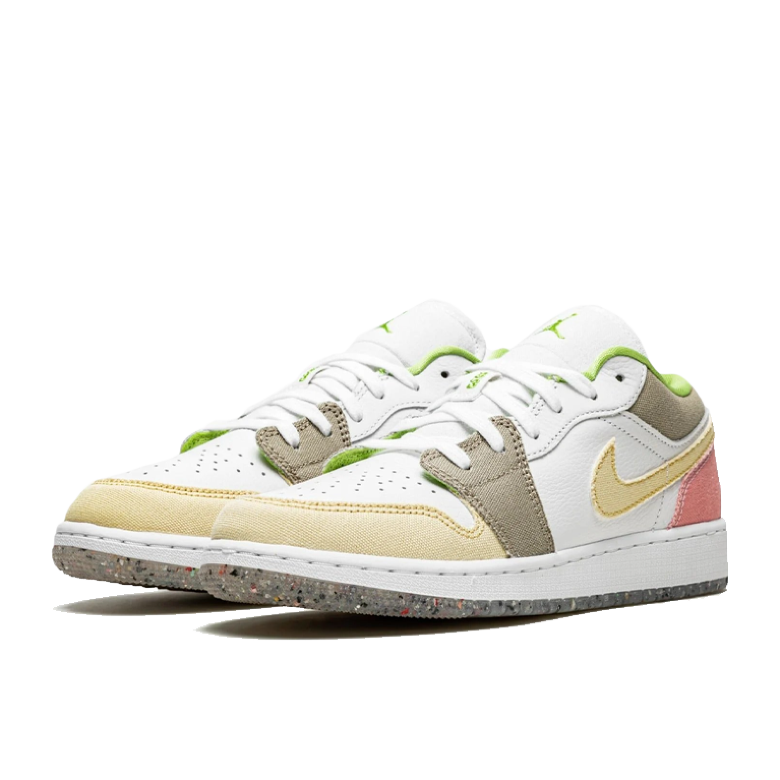 Кроссовки Air Jordan 1 Low Pastel Grind Vivid Green (GS)