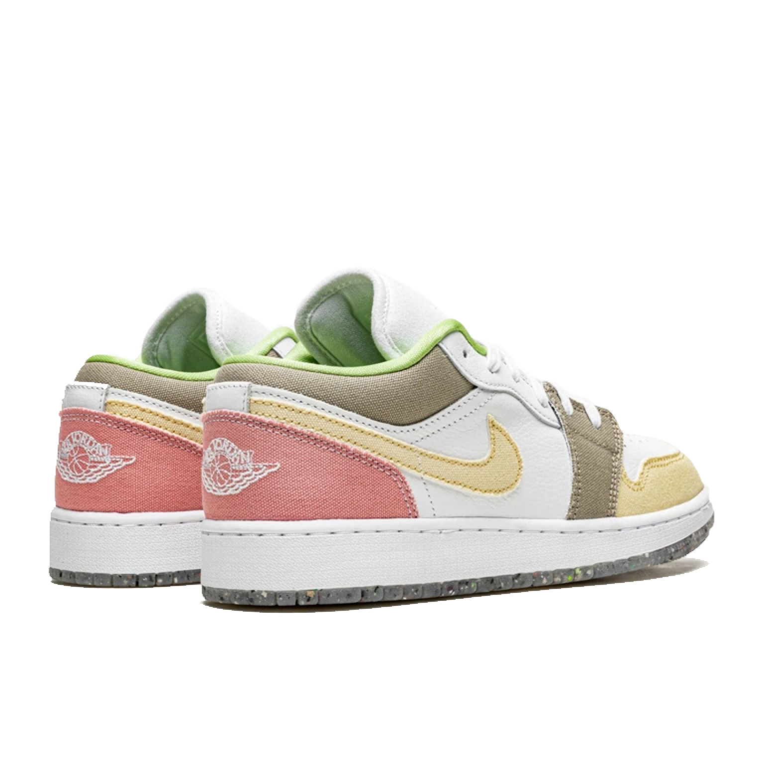 Кроссовки Air Jordan 1 Low Pastel Grind Vivid Green (GS)