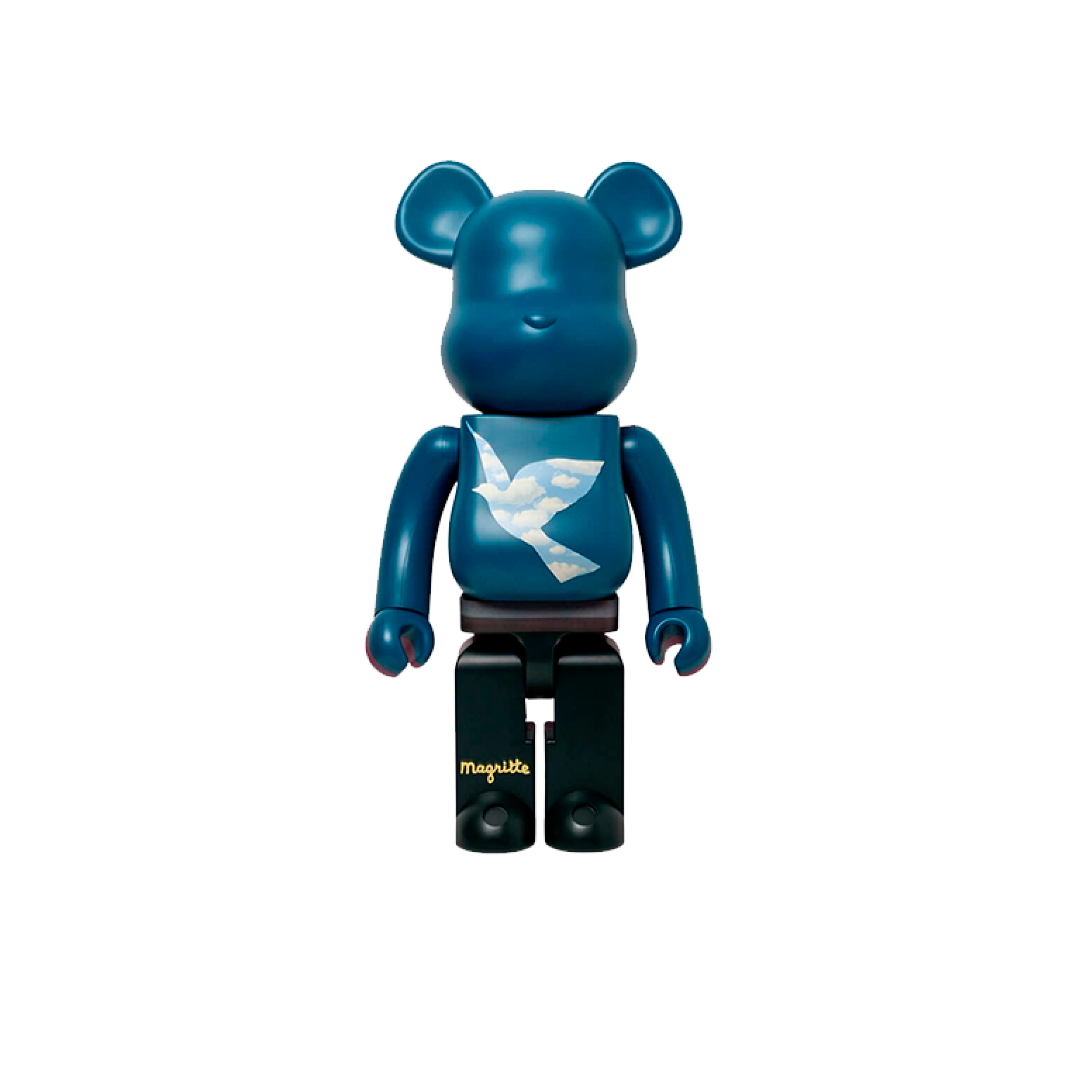 Bearbrick René Magritte (L'oiseau de ciel 1965/La belle societe 1965) 1000%