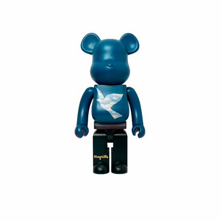 Bearbrick René Magritte (L'oiseau de ciel 1965/La belle societe 1965) 1000%