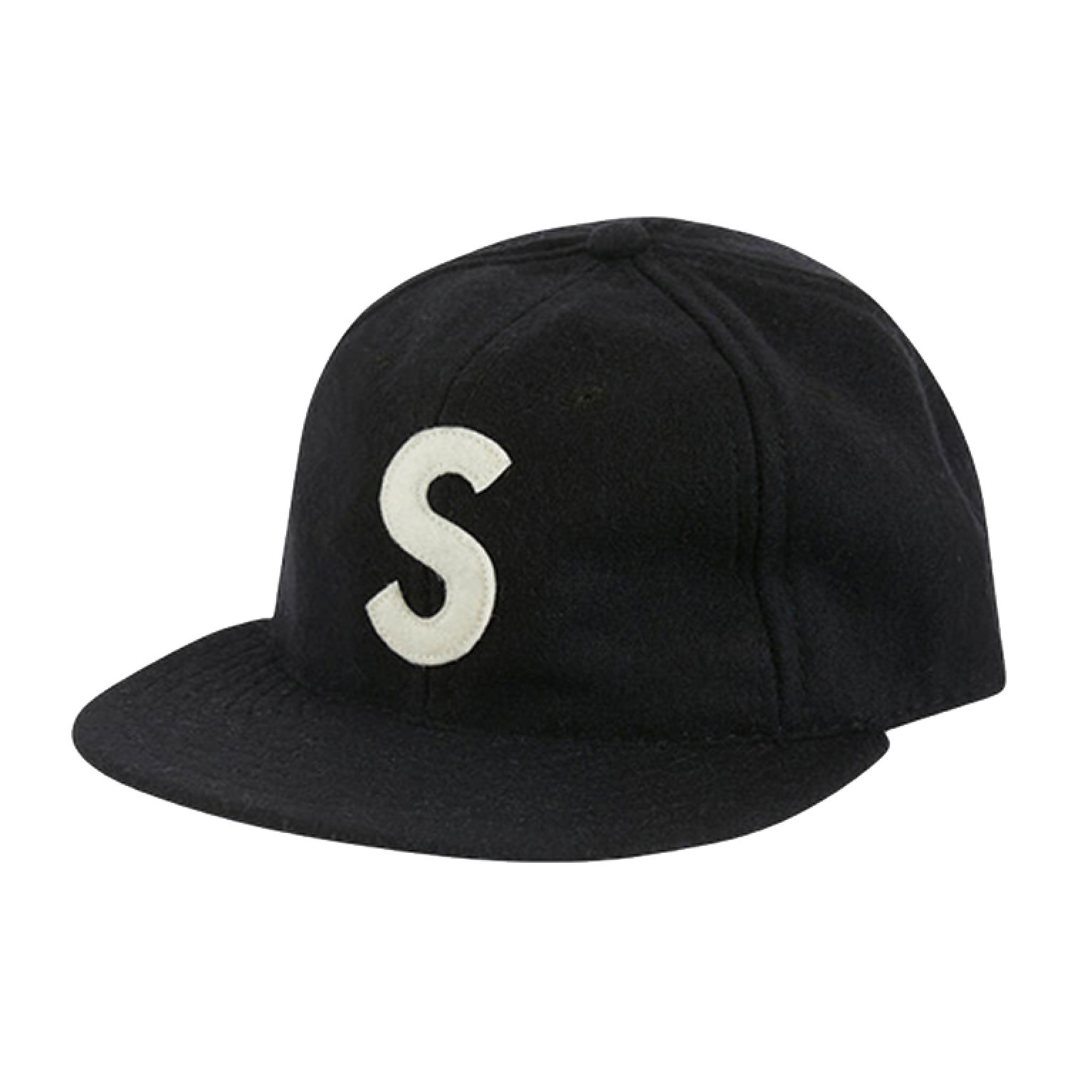 Supreme Ebbets S Logo Fitted 6-Panel Black