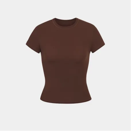 Футболка SKIMS Fits Everybody T-Shirt Cocoa