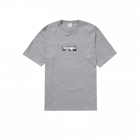 Supreme Emilio Pucci Box Logo Tee Heather Grey/Black