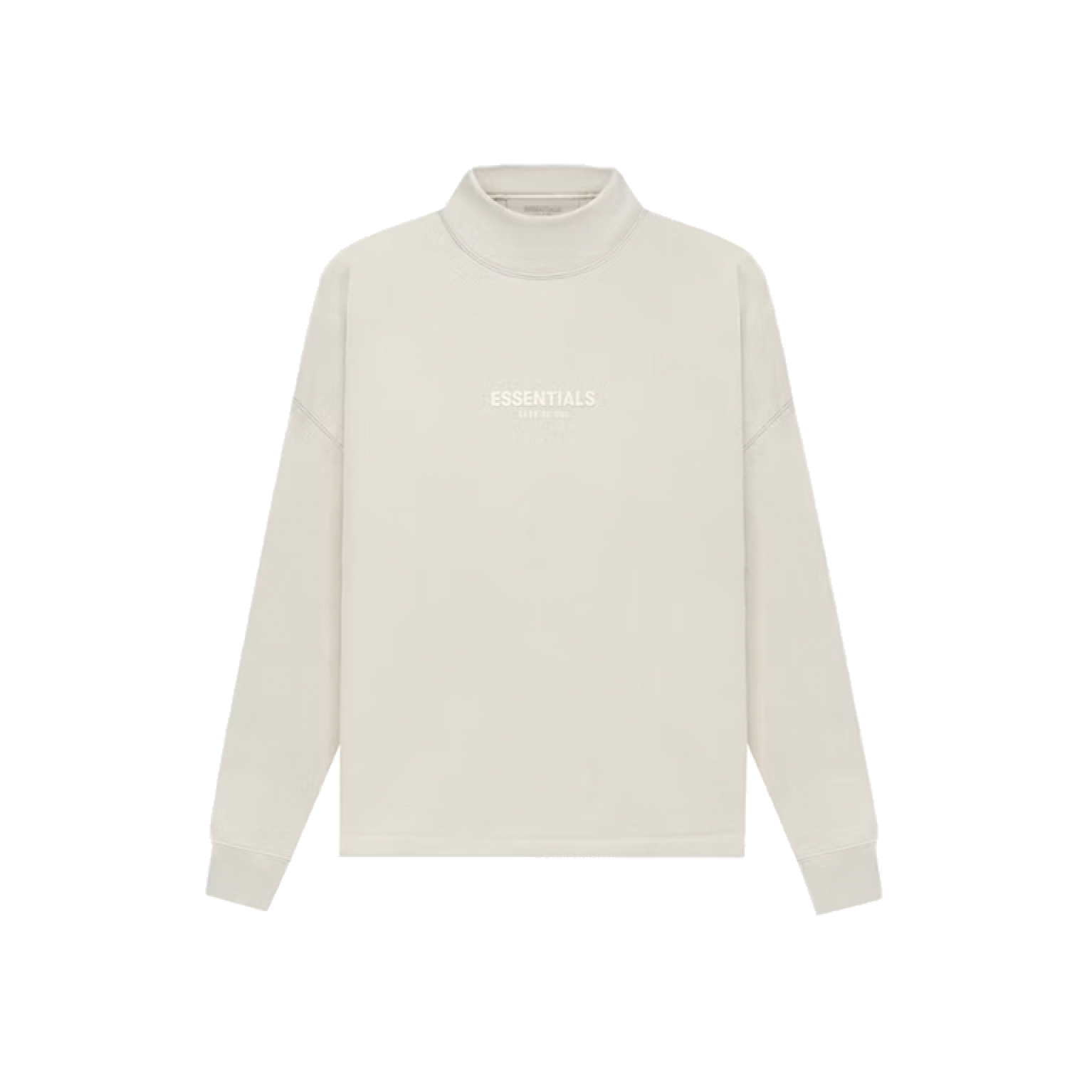 Fear of God Essentials Relaxed Mockneck Wheat Logo