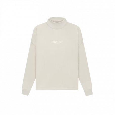 Fear of God Essentials Relaxed Mockneck Wheat Logo