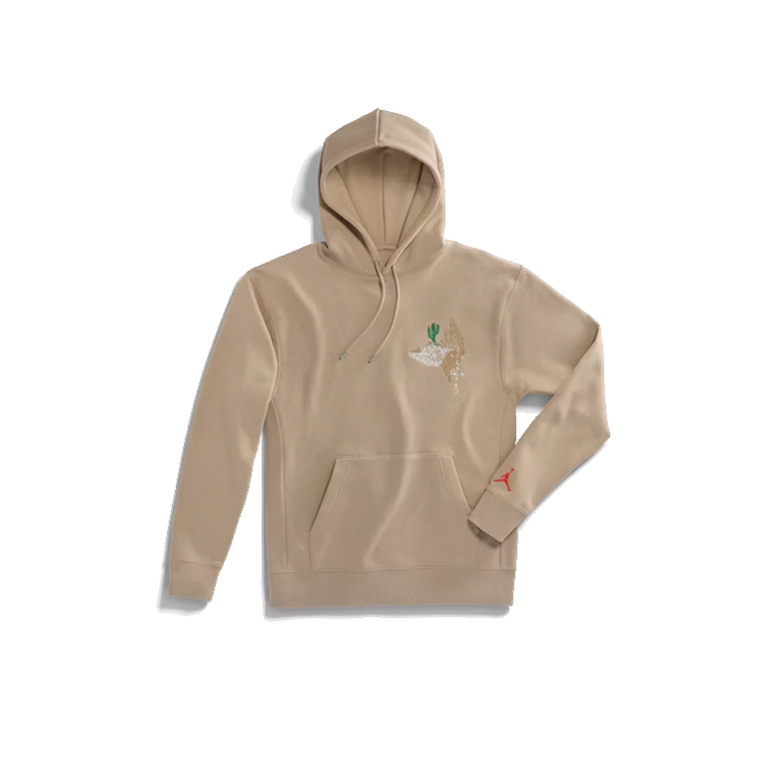 Travis Scott Cactus Jack x Jordan Pullover Hoodie Khaki/University Red (Asia Sizing)