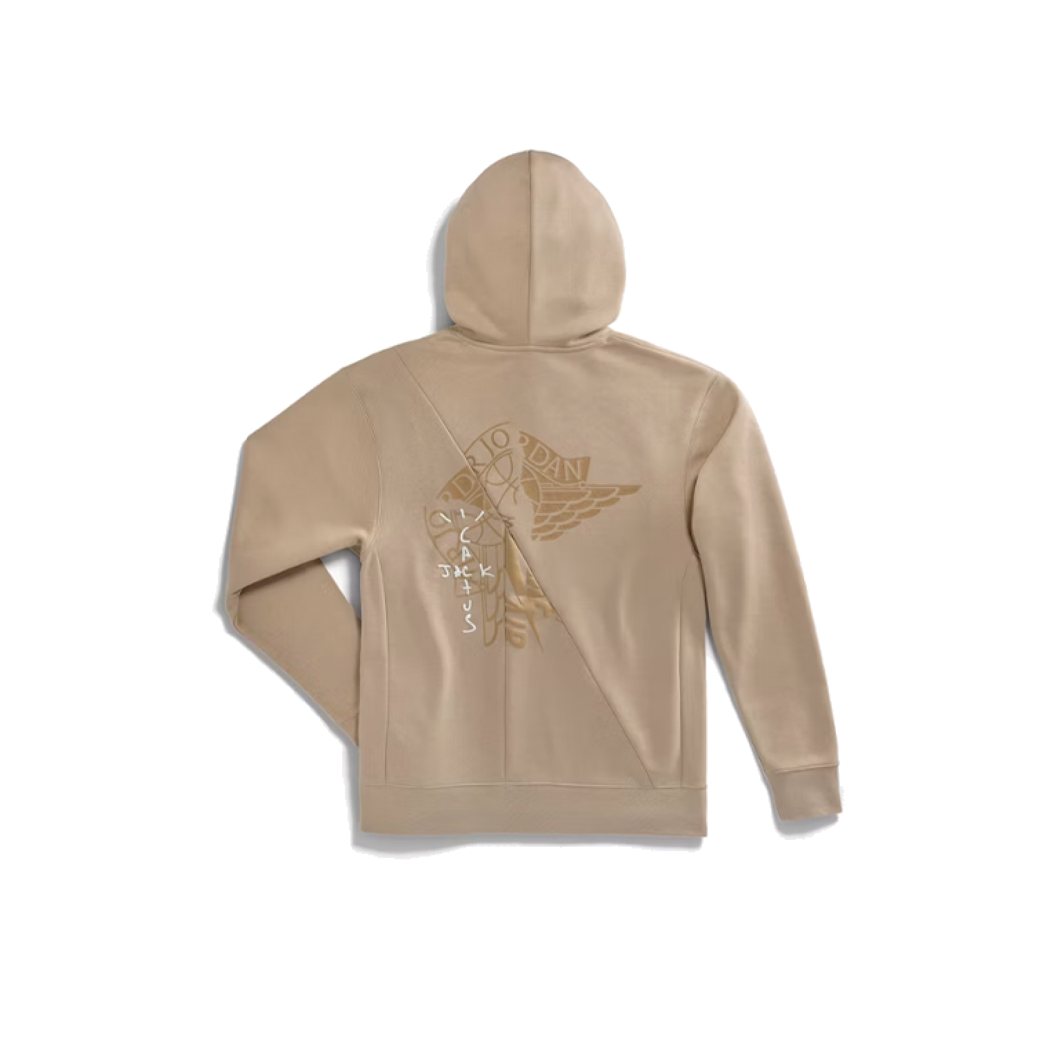 Travis Scott Cactus Jack x Jordan Pullover Hoodie Khaki/University Red (Asia Sizing)