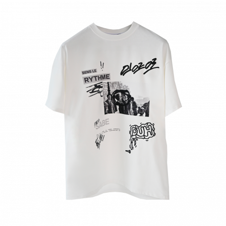 Sabe Le Rythme White Puff T-shirt