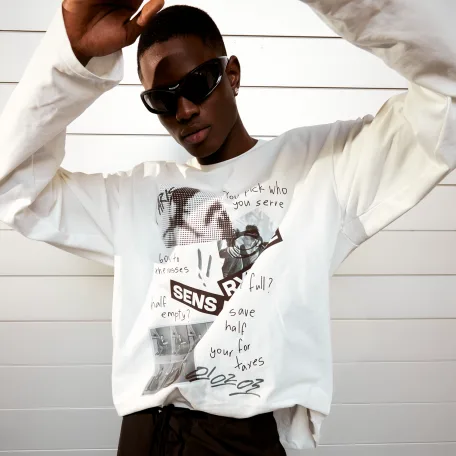 Лонгслив Sabe Sens Le Rythme White Long Sleeve