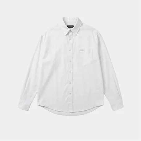 Рубашка MasonPrince Oversized Metal Label Shirt White