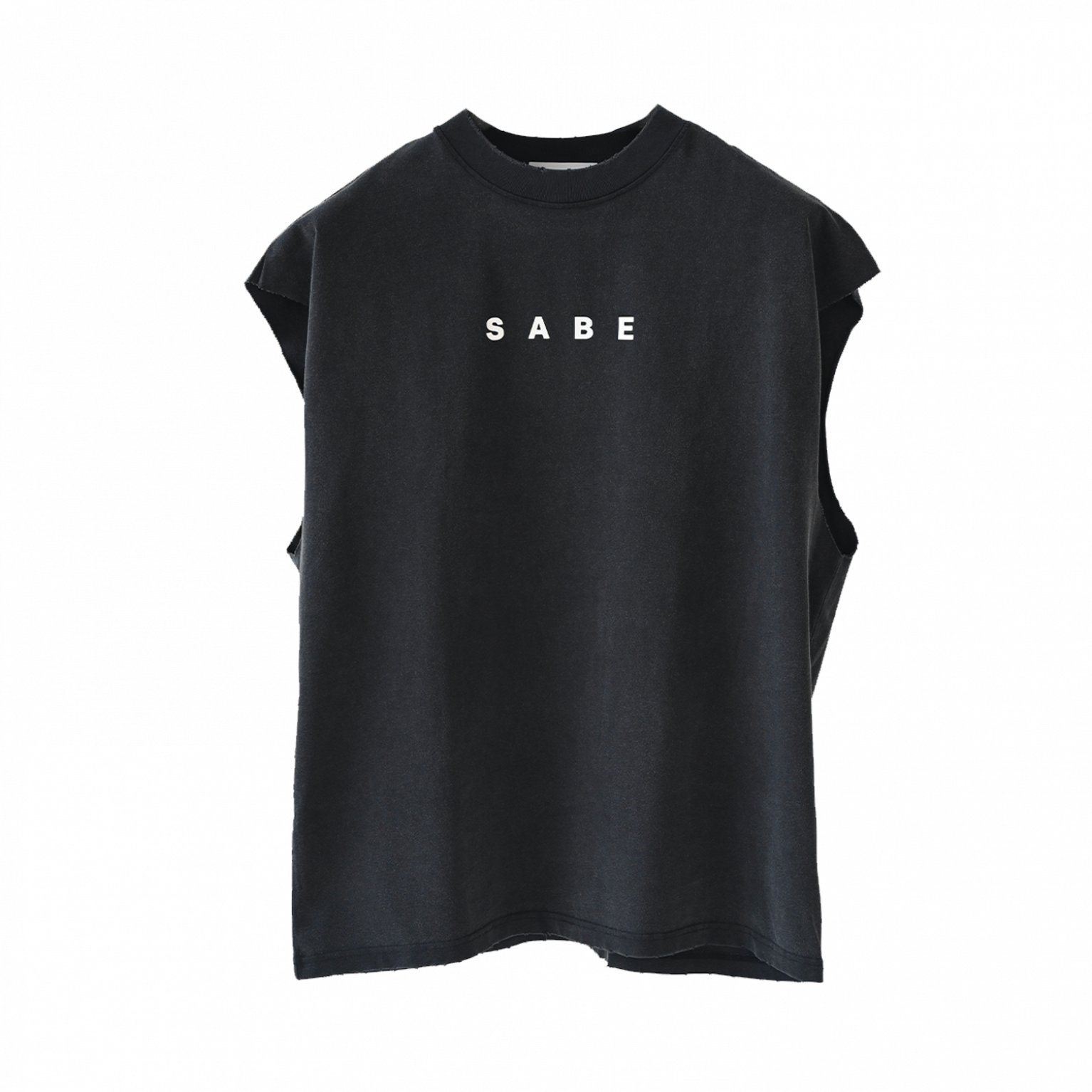 Sabe Sleeveless T-shirt White Logo