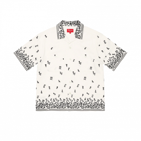 Supreme Nouveau Embroidered S/S Shirt White