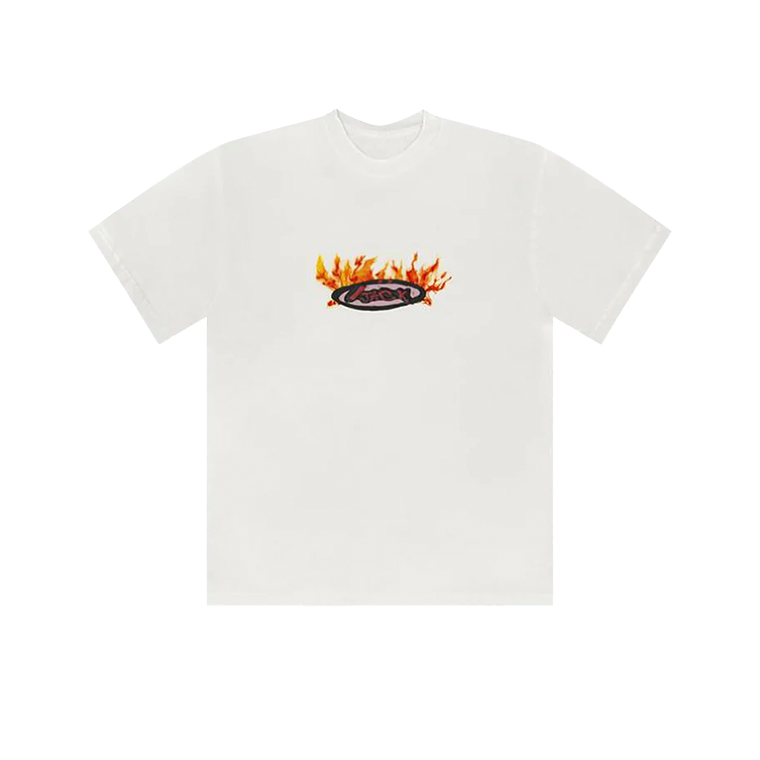 Travis Scott Cactus Jack Flame T-shirt Cream