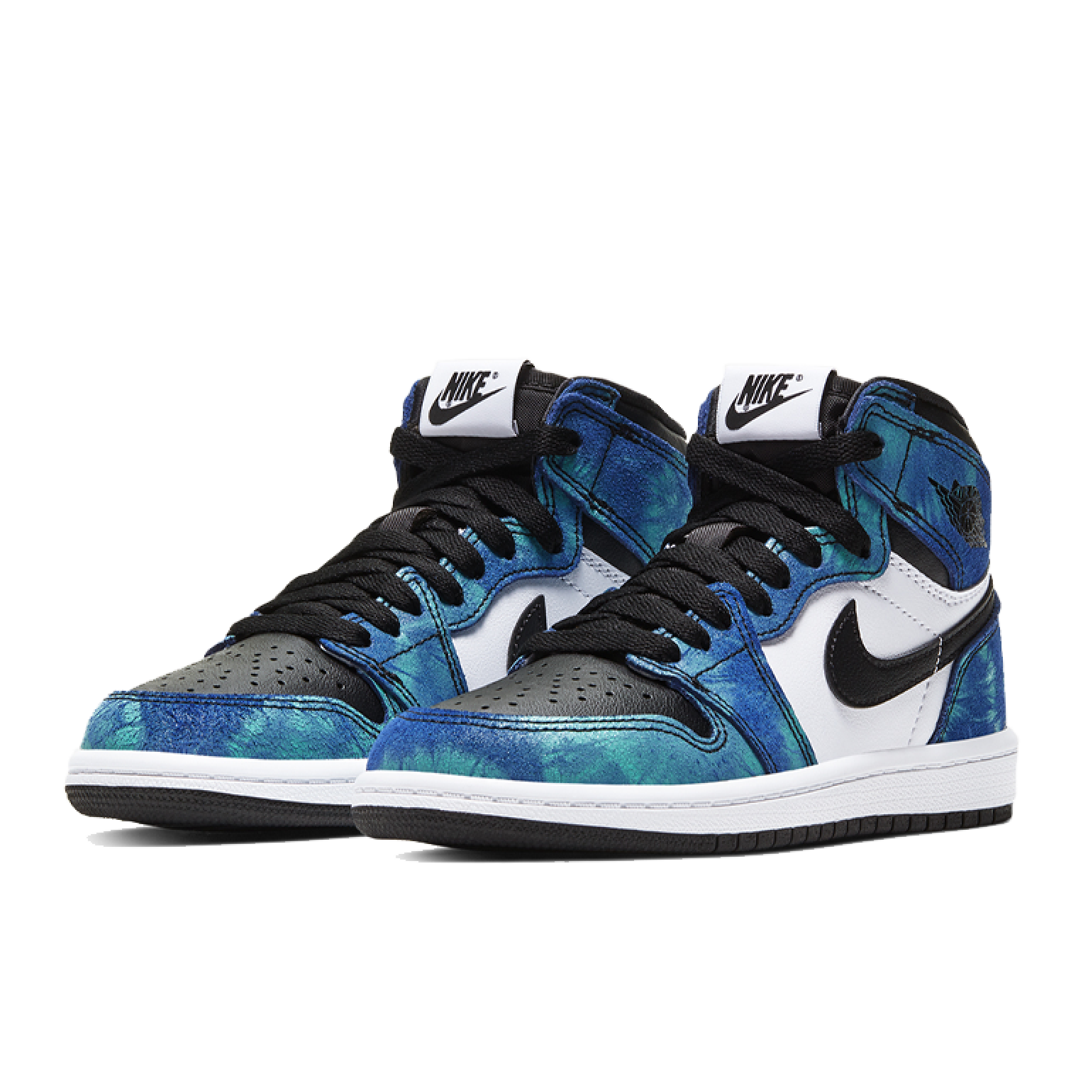 Кроссовки Air Jordan 1 Retro High Tie Dye (PS) (Kids)