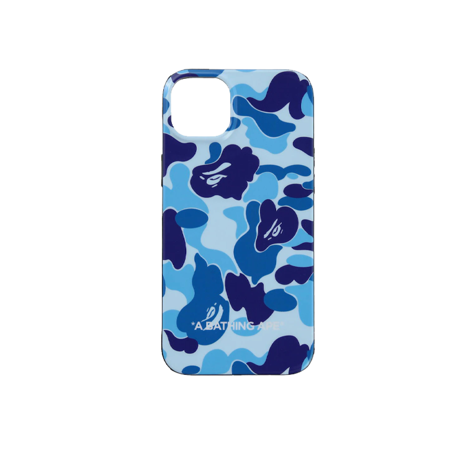 BAPE ABC Camo iPhone 14 Plus Case Blue White