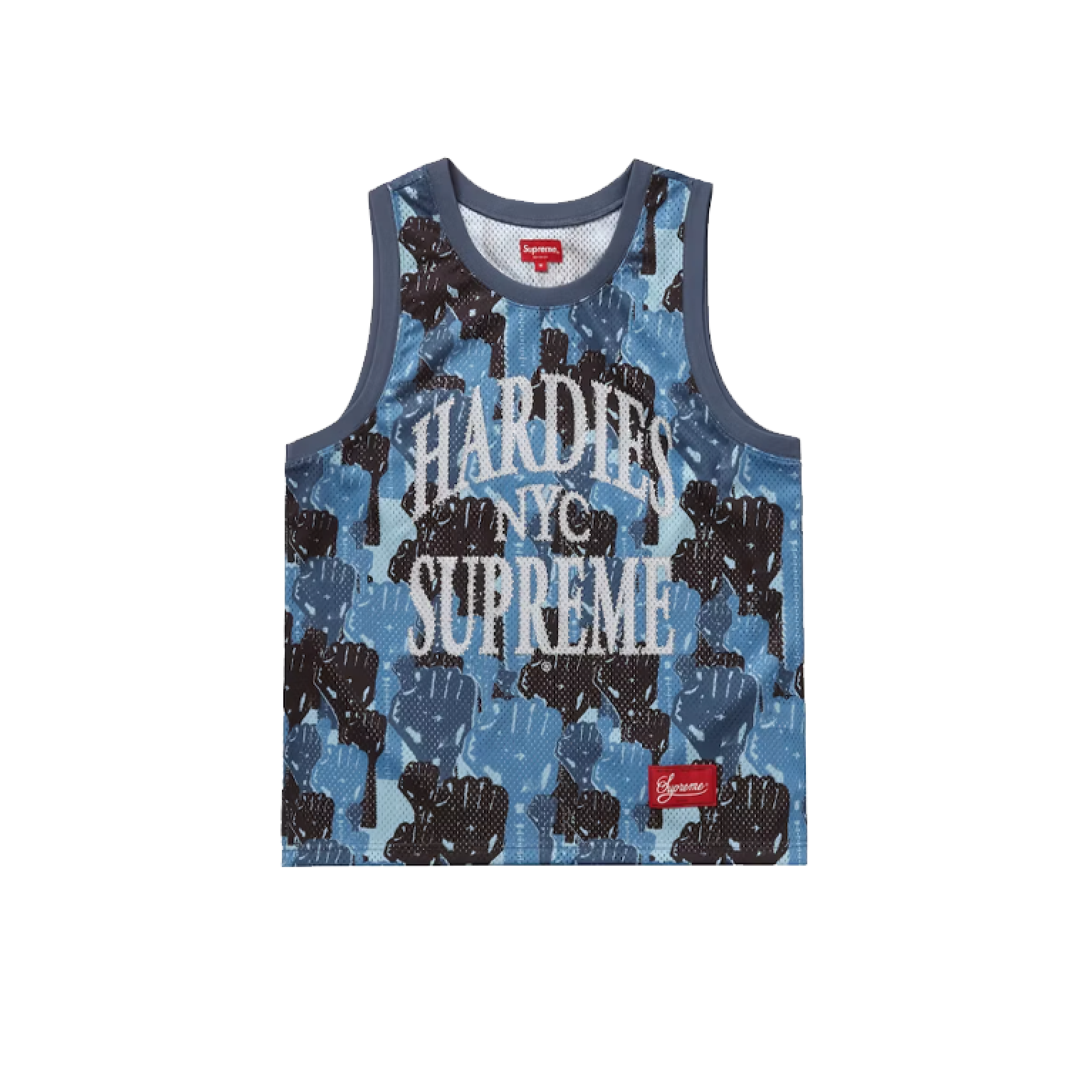 Supreme Camo Basketball Jersey Blue