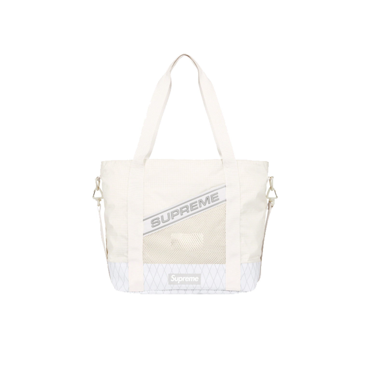 Supreme Logo Tote Bag White