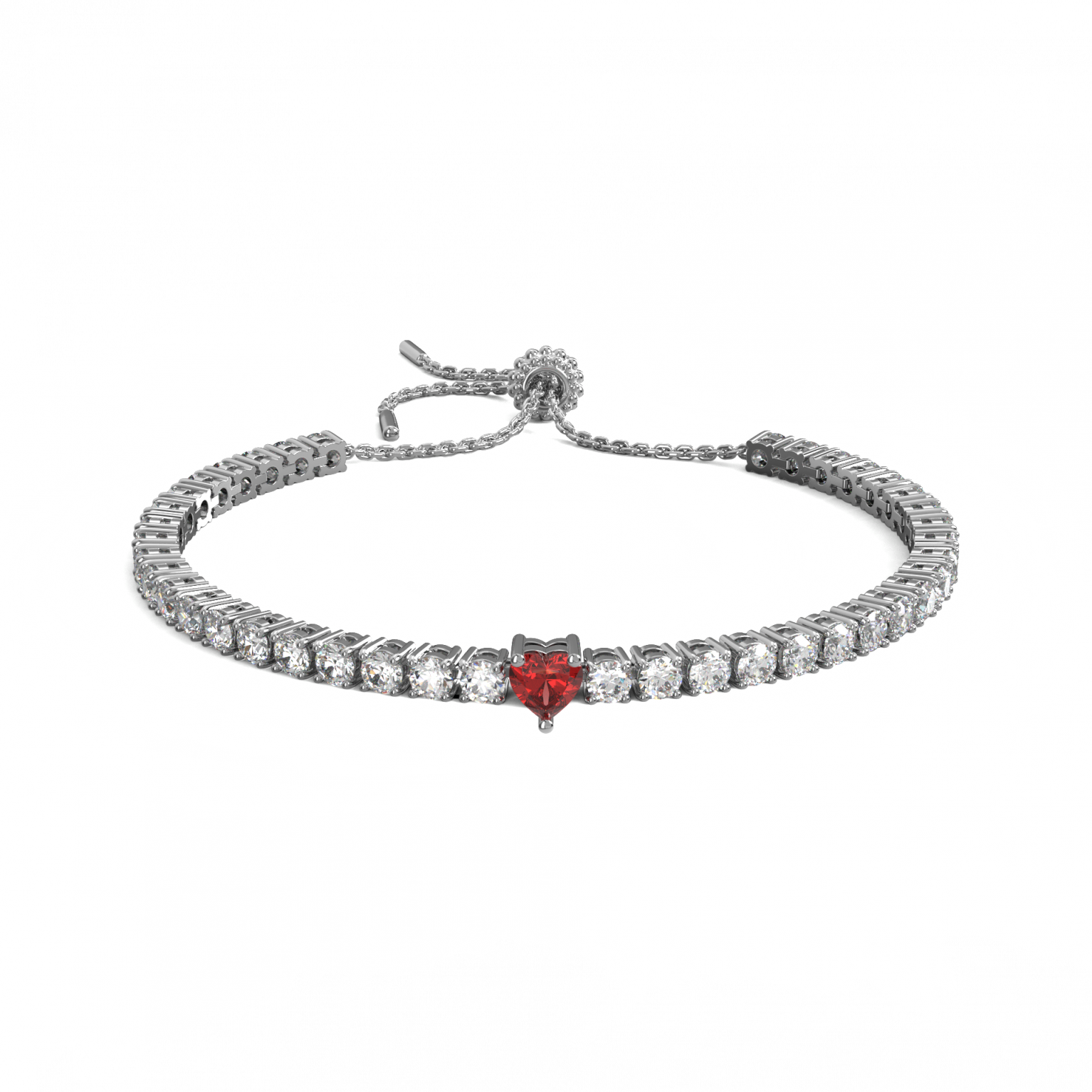 Dionis Bracelets Tennis Heart