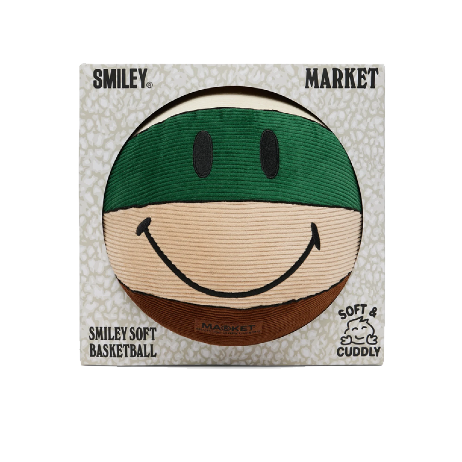 Market SMILEY Cord Panel Plush Basketball