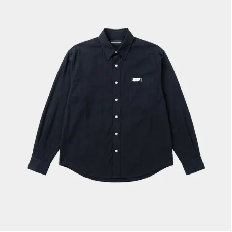 Рубашка MasonPrince Oversized Metal Label Shirt Navy