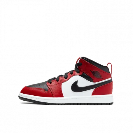 Air Jordan 1 Mid Chicago Toe (PS) (Kids)